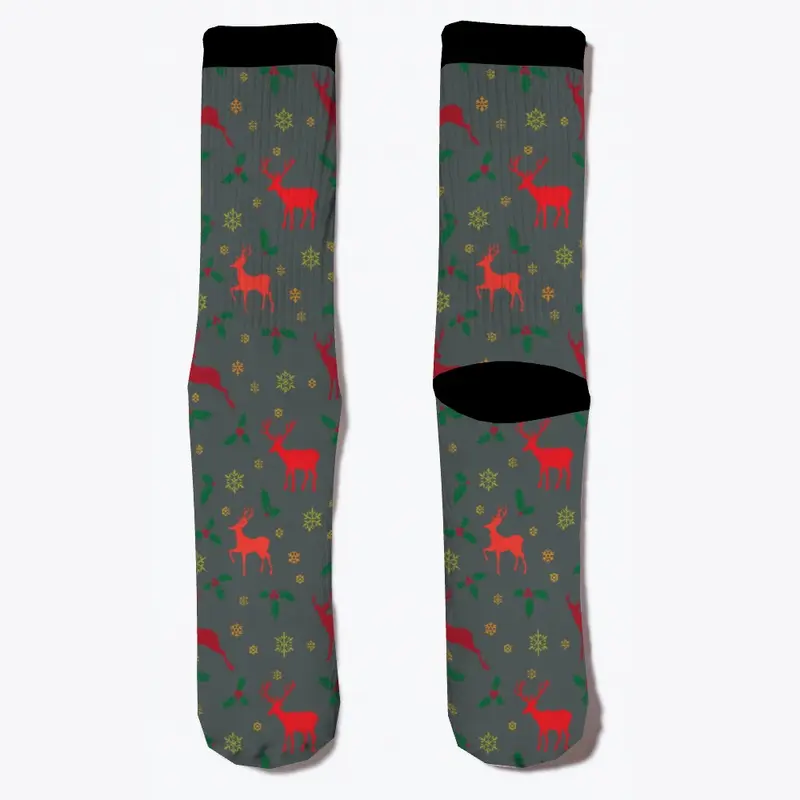 Christmas deer socks